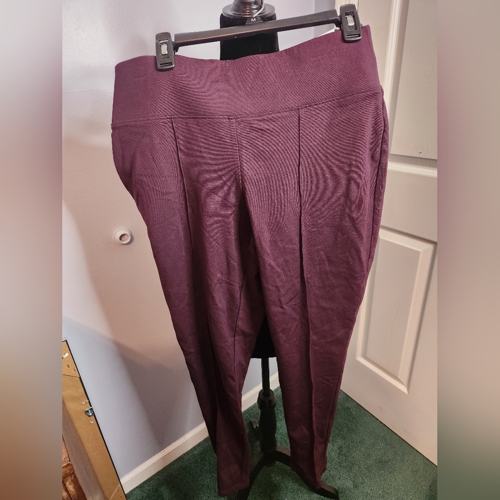 Nine West Size XL Stretch Knit Legging Mid Rise NWT Sculpting Solutions Midnight